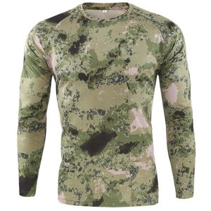 Men's T-Shirts Summer Quick-drying Camouflage T-shirts Breathable Long-sleeved Military Clothes Outdoor Hunting Hiking Camping Climbing Shirts 231110