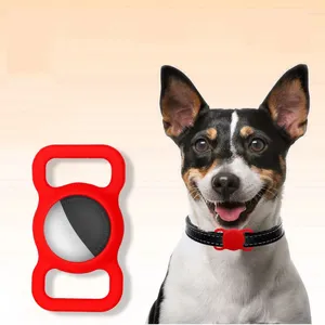 Dog Collars 2PCS Pet Silicone Protective Case Cat Collar Loop Finder For Apple Airtags Locator Tracker Anti-lost Device