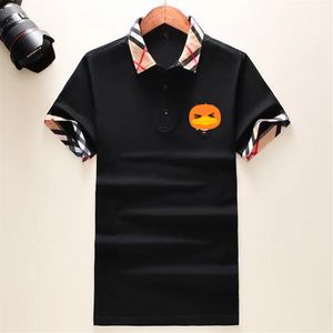 Designer-Polo-Herrenhemd, Hemden für Herren, Designer-Baumwolle, kurzärmelig, atmungsaktiv, Arbeitspolo, Stylist, Herrenkleidung, Übergröße, modisch, 3XL