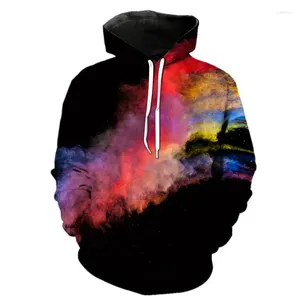 Erkek hoodies 2023 renkli kravat boyama hoodie erkekler 3d baskı komik çocuklar erkek marka sweatshirt ceket premium kazak şık