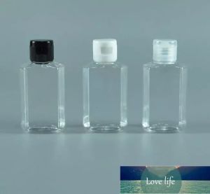 卸売透明ボトルトラベルミニプラスチックボトルフリップトップキャップ60mlクリア6 filpボトルハンドサニタイザーメイクアップサンプルボトル