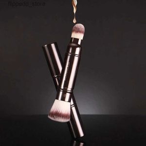 Makeup Borstes Hourglas Makeup Borstar Infällbart dubbel-slutt tät pulver ansikte Liquid BB Cream Complexion Portable Cosmetics Brush Tools Q231110