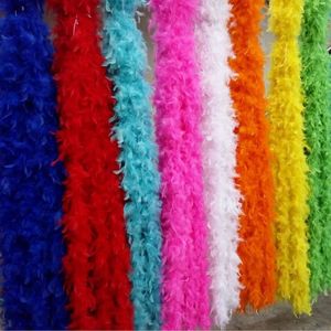 Outros suprimentos para festas de eventos 2M Feather Boa Lenço de penas naturais para vestido de festa Saia Costura Acessório Decoração Xale 40 Gramas Burlesque Domingo de Páscoa 231110