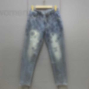 Мужские джинсы дизайнерские зимние новые Full Sky Star для духовных мальчиков повседневные прямые брюки с универсальным укороченным брендом Red Tide PUAJ