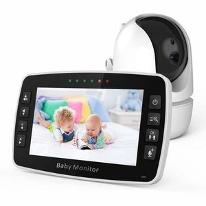 4,3 Zoll IPS-Bildschirm Drahtlose PTZ-Gegensprechanlage Babyphone Temperaturanzeige Nanny Cam Langstrecken-Babysitter-Kamera