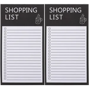 Böcker om shoppinglista Notepader Portabelt kylskåp Frys Planering Notebook do Grocery Planner Notepad Magnetic Sticky Notes