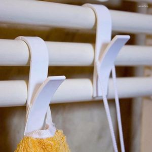 Ganchos 1pcs Radador de toalha de banheiro Radiador de alta qualidade Rack Rack Iron Hanger Branco/Transparente