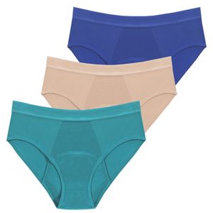 Kadın Panties 3 Parçası/Set 4 Katmanlı Yeniden Kullanılabilir Bambu Dönemi Samimi Kadınlar İçin Uygun Kadınlar İçin İç Çamaşırı Sızıntı Kanıtı 230410