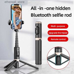 Selfie Monopods Przenośne bezprzewodowe selfie bluetooth STOPOMOTNY TRYTOD Z PRZEDSTAWAMI PAŁNEGO LAWKA DLA KONTROLU DLA SMARTONY IPhone'a na Androida Q231109