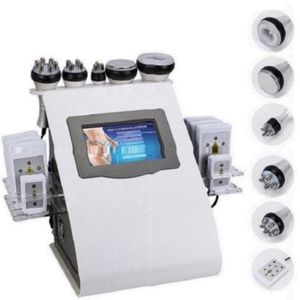 Машина для похудения тела 6 в 1 Ультразвуковой RF Lipo Laser 40K Ультразвуковая кавитация липолазерная вакуумная вакуумная кавитационная система