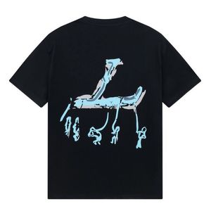 2023SSメンズTシャツ春/夏のトレンドファッションショートスリーブTシャツ高品質のジャクアードレディースメンズ服のサイズM-XXXLカラー黒と白66U77