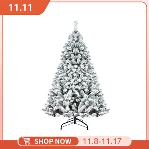 Decorações de Natal Árvore Artificial PVC Fácil Montagem DIY Deorações Férias Reunidas Xmas NOCom Luz com Suporte de Metal 231110