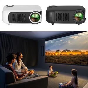 Projectors A2000 Mini Projector Audio HD USB Portable LED Projectors دعم SMART TV BOX 1080P MODION MEDIA Player Home Theater Cinema 231109