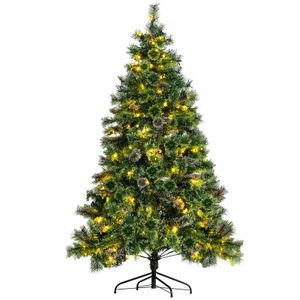 Decorazioni natalizie 6ft8ft9ft Kennedy Abete albero artificiale Preilluminato Vacanze di Natale Luci a LED cambia colore 231110