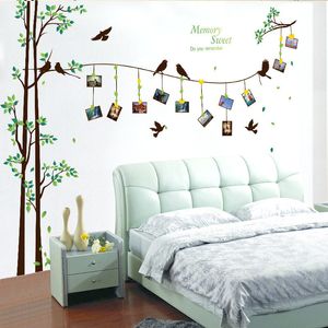 Adesivi murali ZOOYOO 205 * 290 cm/81 * 114 pollici Adesivo murale grande albero Po Decorazione della casa Soggiorno Camera da letto Decalcomania 3D Decorazione domestica fai da te 230410