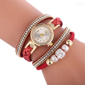 Wristwatches Relogio Watches For Women Wrap Around Fashion Bracelet Dress Ladies Womans Wrist Watch