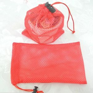 Smyckespåsar 100st/Lot Mesh Pouch Present DrawString Bag Shaver CustomizeWholesale