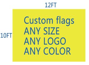DHL frshpping Bandiera della squadra di calcio personalizzata 10x12 FT Stampa digitale Bandiera personalizzata in poliestere pongee 100D9615570