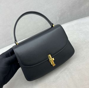 THE ROW Borsa con manico superiore in vitello Sofia Borse di design di lusso alla moda Borsa marrone nero Stile straniero2023