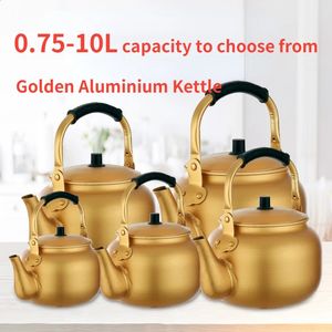 Water Bottles Gold Aluminum Kettle Household Large Capacity Gas Stove 231109