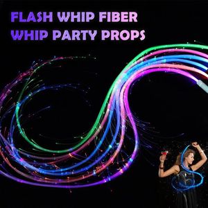 LED RAVE TOY LED Fiber Optic Whip 360 ° Swivel Super Bright Light Up Rave Toy Pixel Flow Lace Dance Festival Night Atmosphere Props for Party 231109