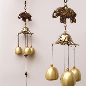 Decorative Figurines 1PC Antique Wind Chime Copper Yard Garden Outdoor Decoration Metal Chimes Chinese Oriental Lucky Bell