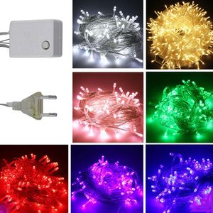 LED -strängar julbelysning 10m 100 LED jullekorationslampa 110V för festbröllop Led Holiday Lighting Lamp 30 Set