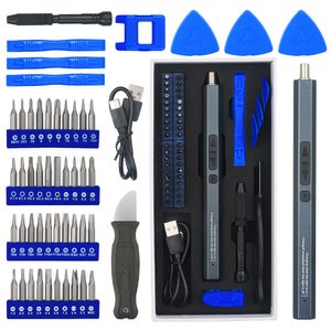 Elektrisk skruvmejsel Wozobuy Electric Screwdriver 50 I 1 Set med CType laddnings- och reparationsverktyg som är lämplig för smartphones Toys PCS 230410