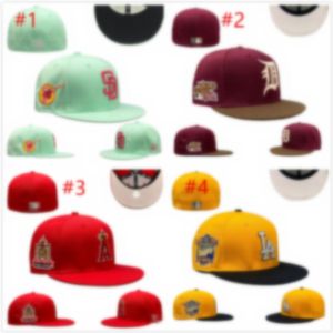 Großhandel angepasste Hüte Snapbacks Hut Baskball Caps Alle Team Logo Mann Frau Outdoor-Sport Stickerei Baumwolle flach geschlossene Mützen Flex Sonnenkappe Größe 7-8 H2-11.10