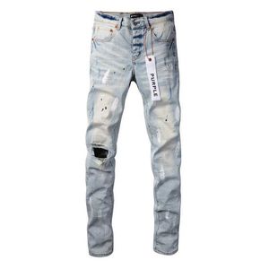 Пурпурные джинсы American High Street Blue Distressed3h6a