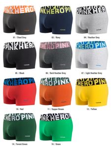 Atacado PINKHERO Mens Cueca Boxer Shorts de Algodão Vendedor M L XL XXL Frete Grátis Mix Order 528