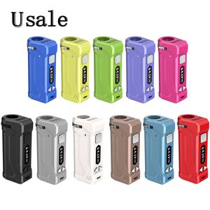 Yocan Uni Pro Box Mod 650MAHバッテリー10S予熱VV可変VOLTA調整可能な高さと直径ホルダーフィットオールアトマイザー11色OLEDディスプレイ100％オリジナル