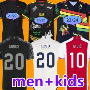 TADIC 23 24 футбольные майки BROBBEY BERGUIS black marley Kit KLAASSEN BROBBEY BERGWIJN CRUYFF LUCCA KUDUS 2023 2024 домашняя футбольная рубашка для мужчин и детей, униформа