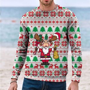 Men's Hoodies Long Tunic Sweatshirt Hoodie Winter And Fall Casual Sleeved Christmas Snowflake Print Jumper Style Jogging Suit Set