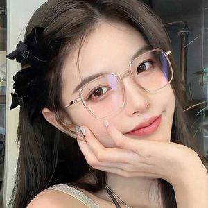 Square Korean Anti Blue Light Glasses Prosty trend Miłość Kolorowa zwykła online