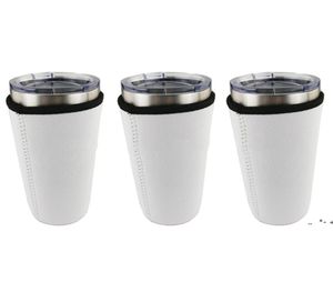 Drinkware Handle Mugs Sublimation Blanks Reusable 30oz Iced Coffee Cup Sleeve Neoprene Insulated Sleeves Cover Bags Holder Handles6849237
