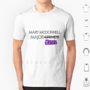 メンズTシャツメアリーマクドネル - マジャールクラッシュシャツDIYコットンビッグサイズS-6XL McDonnell Major Crimes Actress