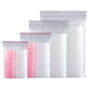 Boş plastik torbalar fermuarlı gıda ambalaj takılar küçük fermuarlı kilit çantaları temiz taze tutma toz geçirmez yeniden kapatılabilir şeker depolama torbası