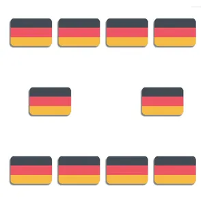 Brooches 10Pcs/Lot Germany Country Flag Acrylic Brooch German Pride Lapel Pin For Backpacks Coat Shirt Hat Accessories Patriotism Badge