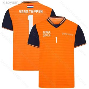 T-shirts masculins 2022 F1 Racing Racing T-shirts masculins The Driver Max Verstappen Sportswear avec loisir Summer Short Sleeve 3M411 3M411