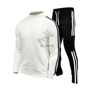 Herren-Trainingsanzüge, Frühling und Herbst, Herrenbekleidung, Herren-Modetrends 2023, einfach, langlebig und waschbar, zweiteiliges Set für Fitnessstudio, Trainingsanzug, J231111