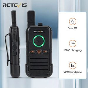 Altri articoli sportivi Walkie Talkie Retevis RB645 Dual PTT Walkietalkie professionale portatile PMR4 Radio bidirezionale VOX USB C per El Restaurant ghjrt 231110