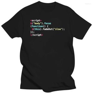 T MEN's Shirts 2024 JavaScript Kod Programcılar Geek Gömlek T -Shirt -