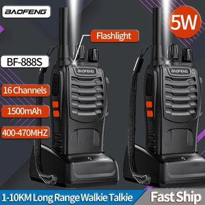 Altri articoli sportivi 2 pezzi Baofeng BF888S Walkie Talkie radio bidirezionale BF 888s UHF 400470 MHz 16CH ricetrasmettitore walkietalkie a lungo raggio 231110