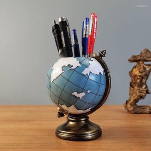 Storage Bottles Creative Pen Container Large Capacity Student Holder Office Desk Multi Functional Box Globe Shape Ornaments ZC847