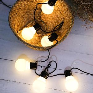 Strings 5m 20lled 120V / 220V LED LED LED LUZES DE NATAL IP54 5W RETRO EDISON FILIRE