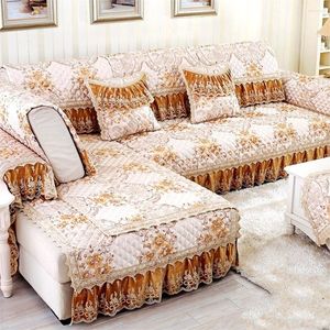 Pokrywa krzesła Orange luksusowa bawełniana lniana sofa Cover High-end Jacquard ręcznik bez poślizgu poduszka oparta