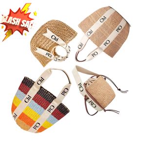 Lyx tygpåse mens handväska halm strand raffia väskor kvinnor kväll woody korg designer axel hink väv mini pochette uomo handväskor koppling crossbody väska