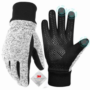 Tactical Gloves Winter Gloves -10 3M Thinsulate Thermal Gloves Cold Weather Warm Gloves Running Gloves Touchscreen Bike Gloves for Men Women zln231111