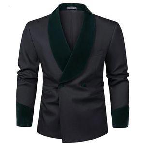 Ternos masculinos blazers gola de frutas verde preto terno ocidental terno masculino vestido de casamento masculino terno 231110